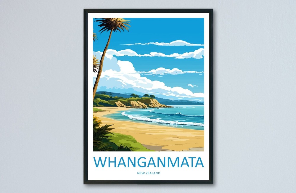 Whanganmata Travel Print Wall Art Whanganmatad Wall Hanging Home Dcor