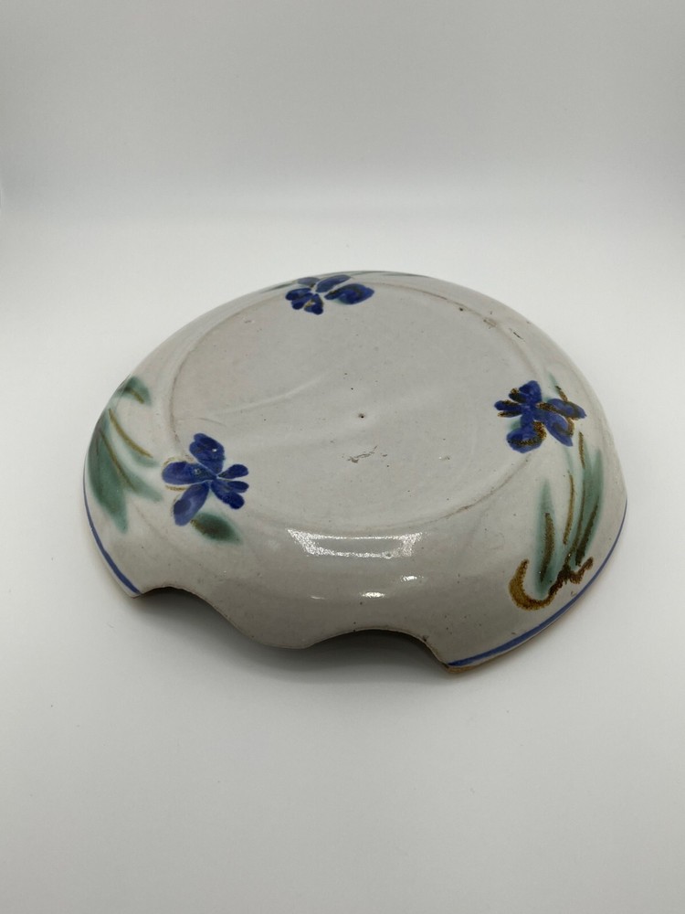 Vintage Handmade Studio Pottery Plate – Signed Art Pottery Dish – Hand-Painted