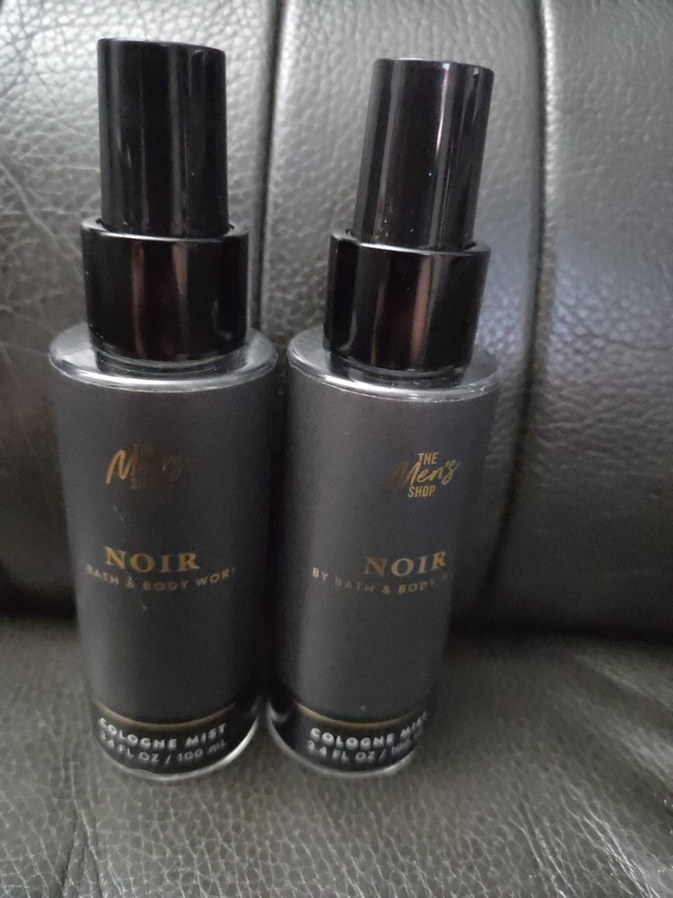 Bath And Body Works Mens Noir Cologne Mist Travel Size 3.4 Fl Oz X2