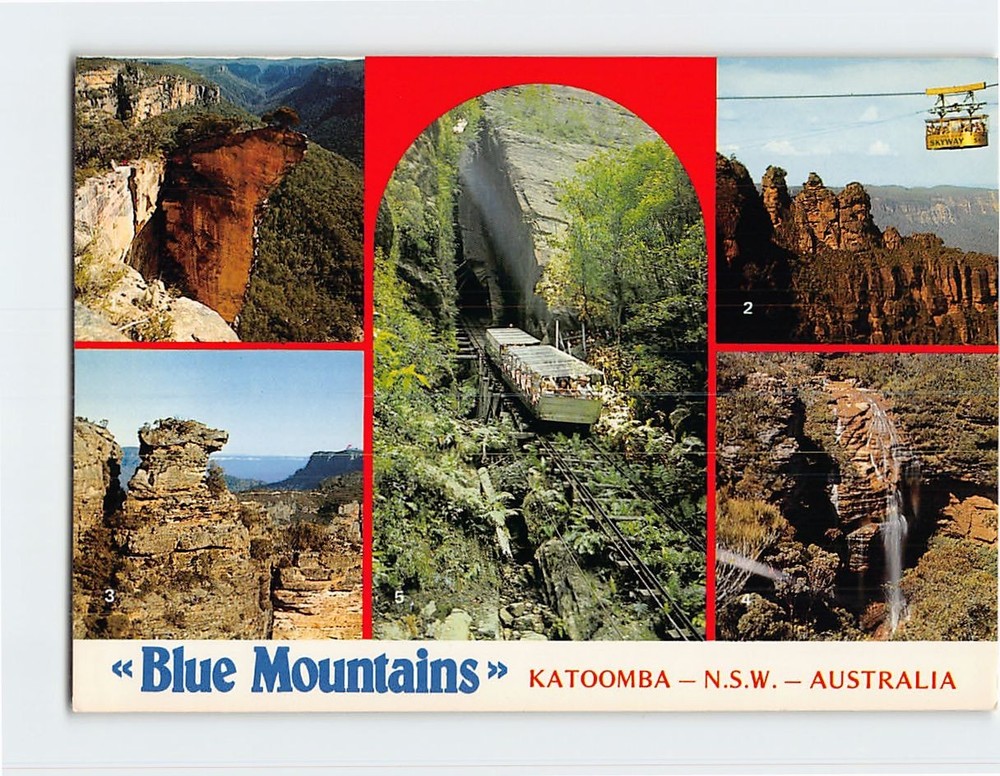 Postcard Blue Mountains Katoomba Australia