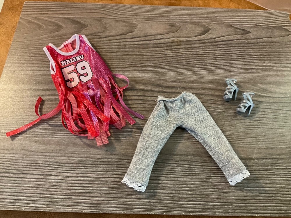 Mattel Barbie Doll ClothesTop Shirt Capris Pants Shoes Outfit Lot