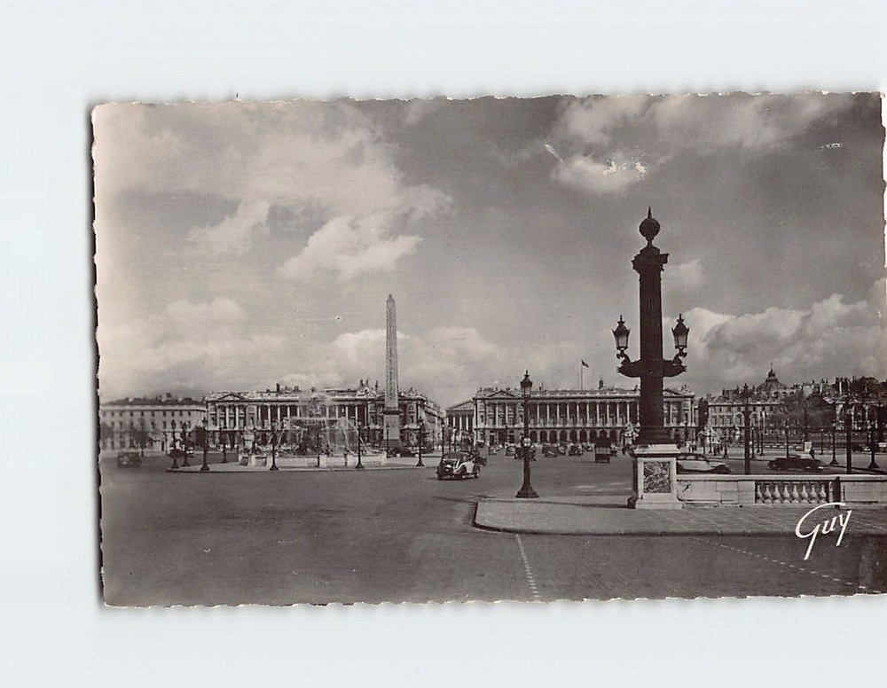 Postcard Place de la Concorde Paris France