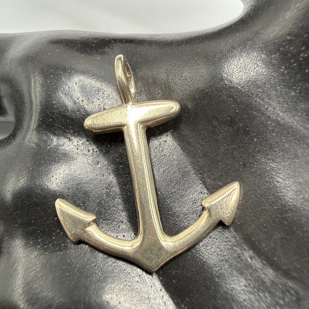 VTG Nautical 950 Sterling Silver Anchor Pendant. 2.1 Grams.