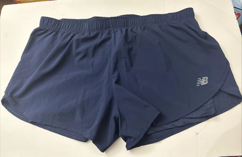 New Balance Lined Running Shorts Women’s XL Navy Gym Workout