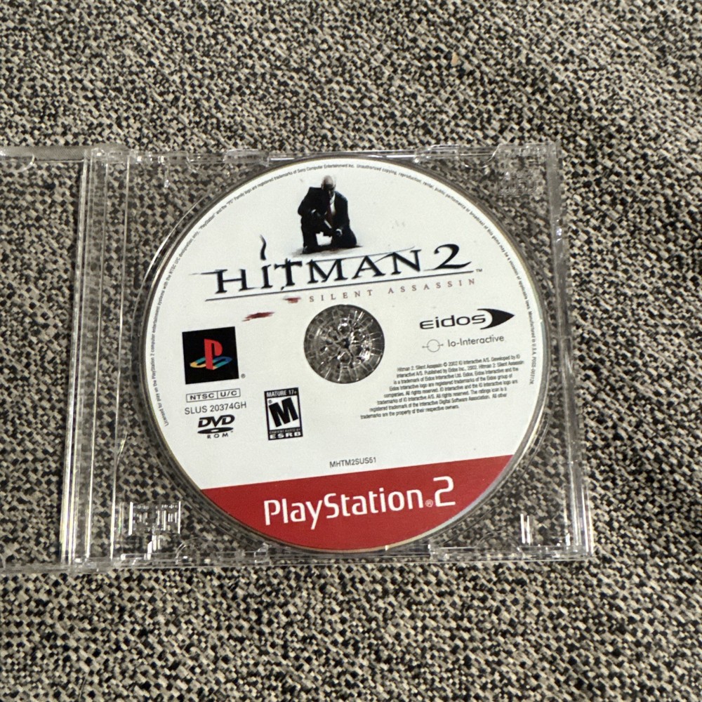 Hitman 2 Silent Assassin Sony PlayStation 2 PS2 - Disc Only