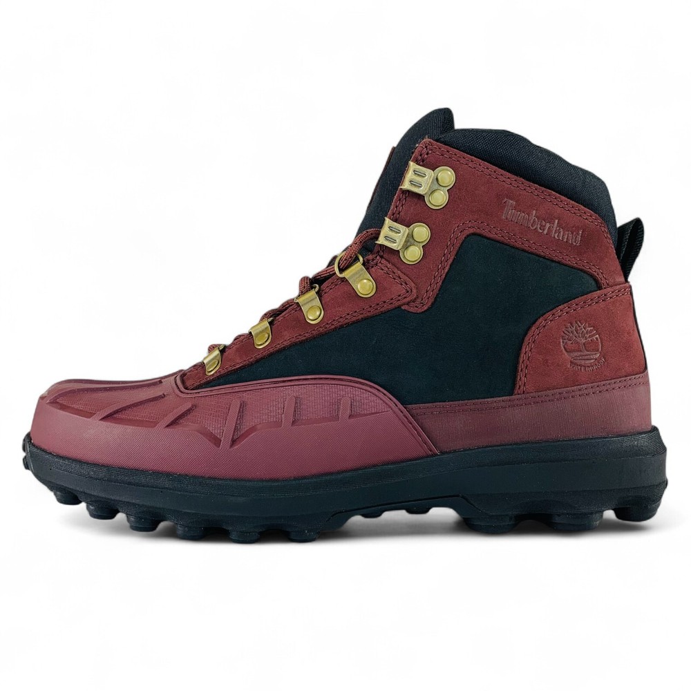 Timberland Men's A26JR Burgundy Nubuck Waterproof Duck Boots