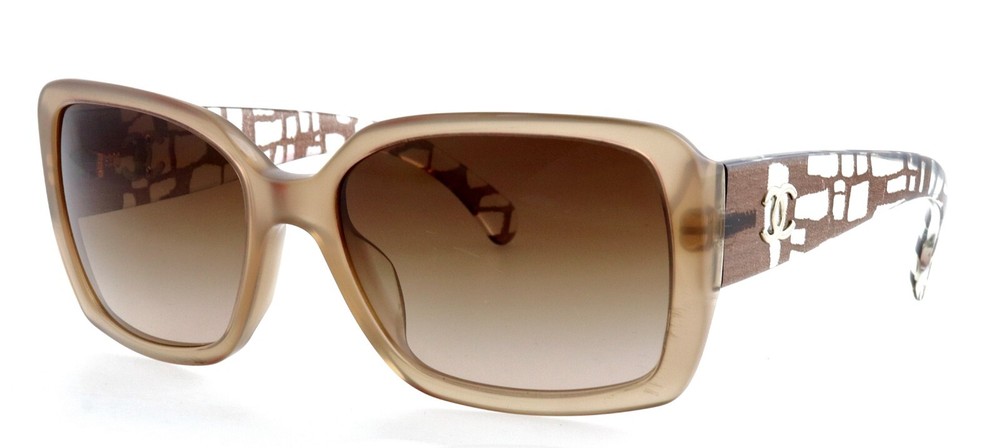 CHANEL CH 5213 Beige Translucent 56mm Sunglasses Made in Italy