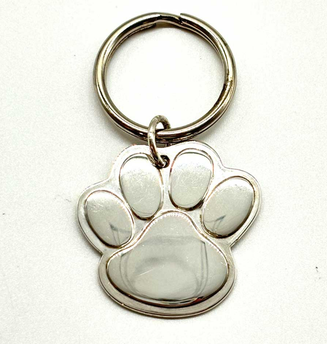 Tiffany & Co. Key Ring Cat Dog Paw Pads Charm SV925 Silver