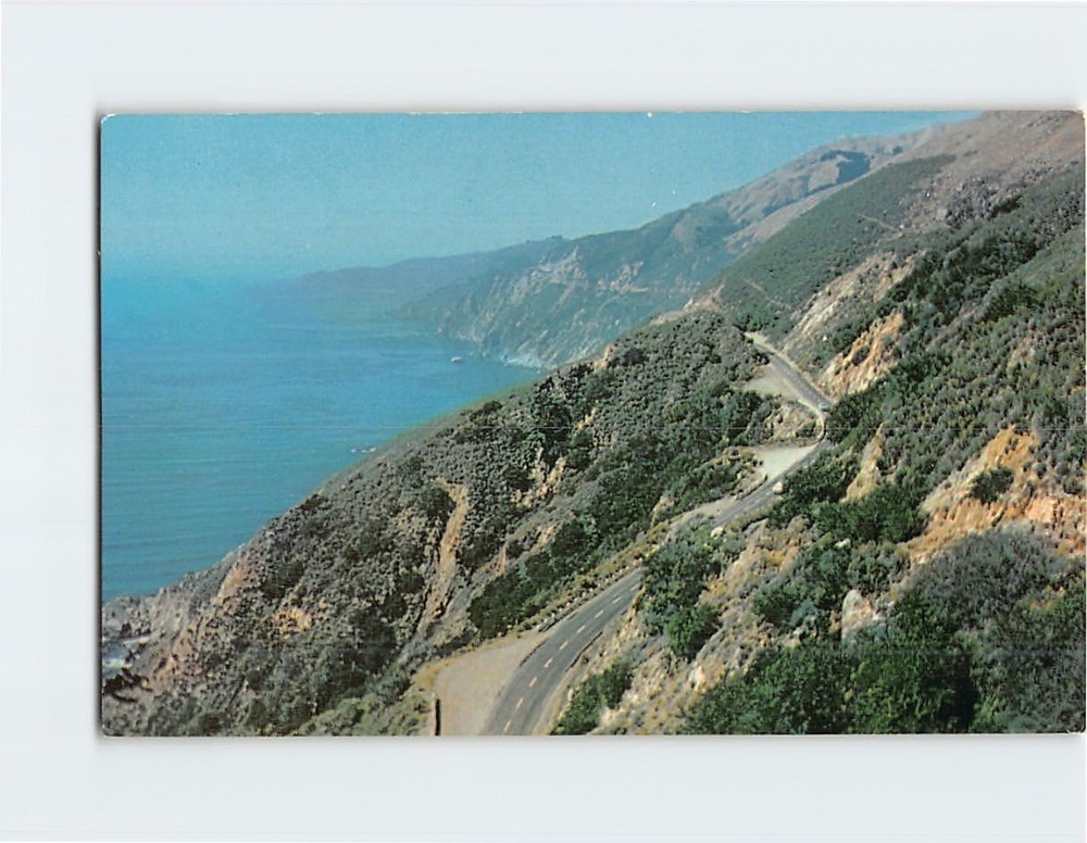 Postcard Looking North from Partington Ridge Big Sur California USA