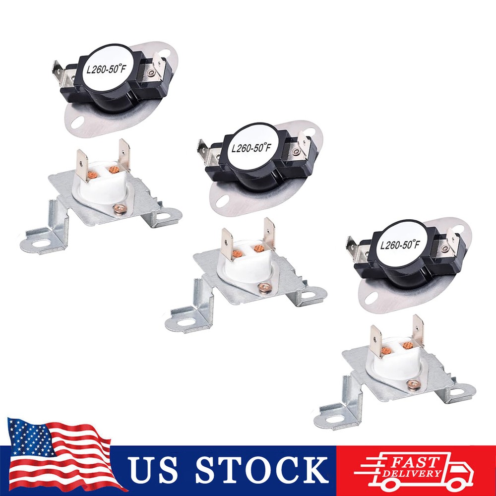 DC47-00018A DC96-00887A for Samsung Dryer Thermal Fuse Thermostat 3Pack