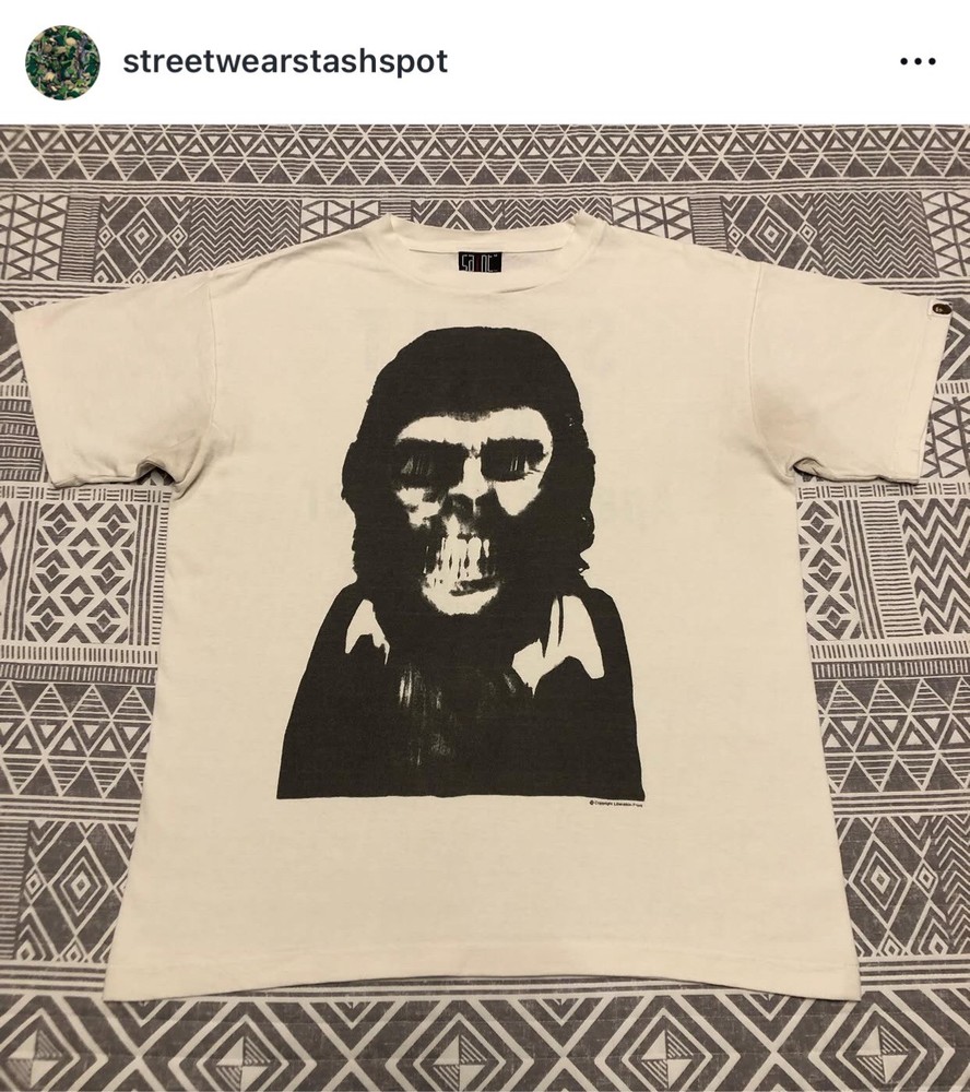 A Bathing Ape Bape X Saint Michael Tee Shirt Size Medium