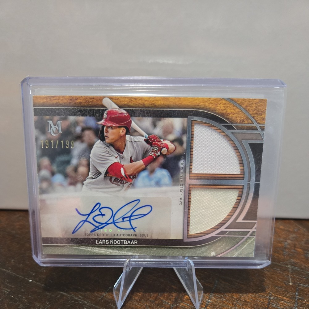 Lars Nootbaar 2025 Museum Collection Signature Swatches Duel Auto Cardinals /199