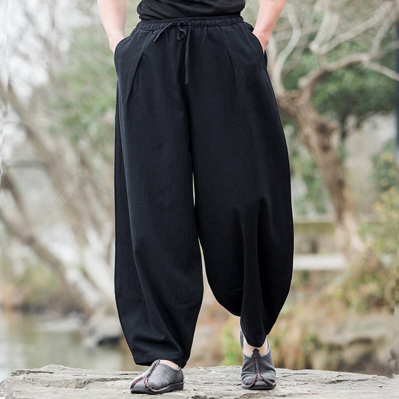 Men's lightweight linen slacks for summer comfort