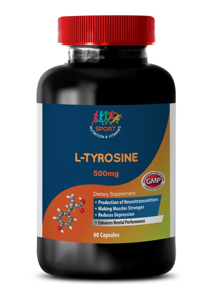 muscle boosting supplement - L-TYROSINE 500MG - mood support pills 1B
