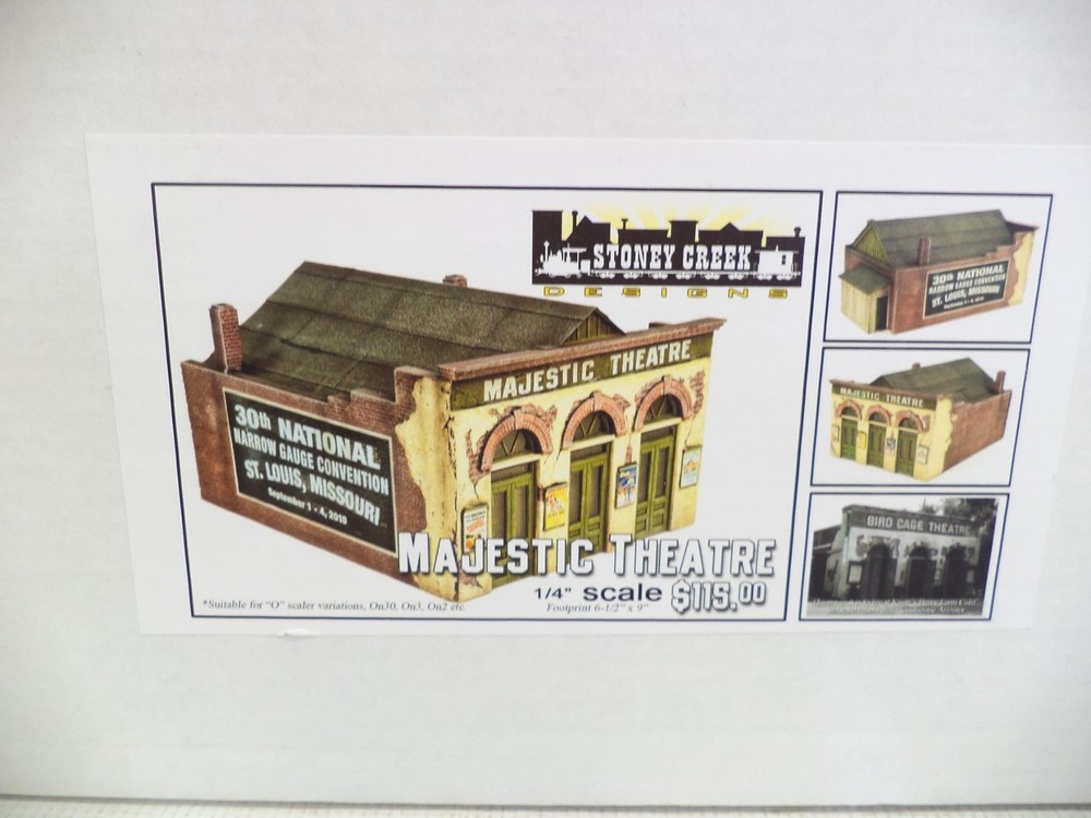 Stoney Creek O-Scale Majestic Theater building kit (lot sk)