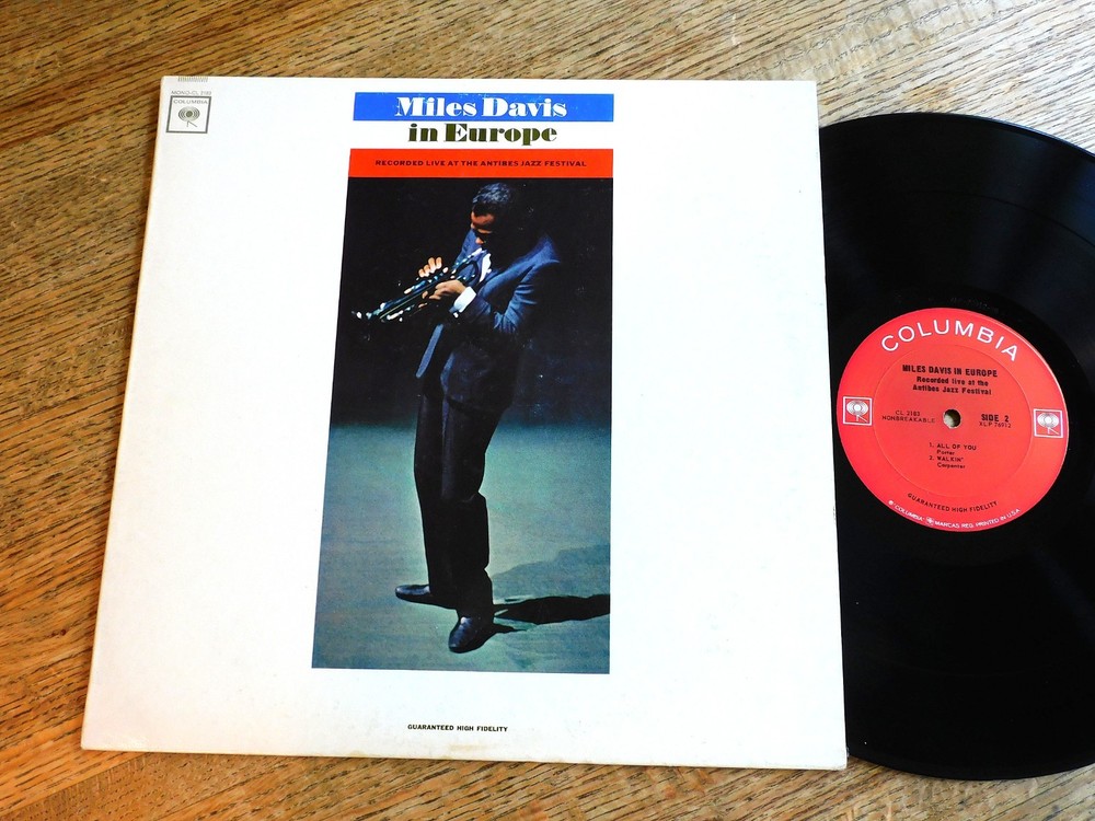 Miles Davis in Europe Columbia CL-2183  2 Eye Herbie Hancock Vinyl EX Mono