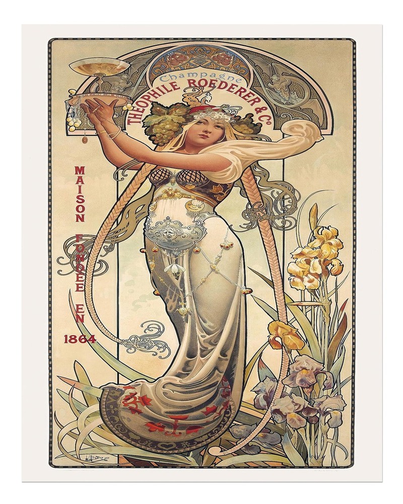 Art Nouveau Wall Art Poster by Alphonse Mucha Premium Quality