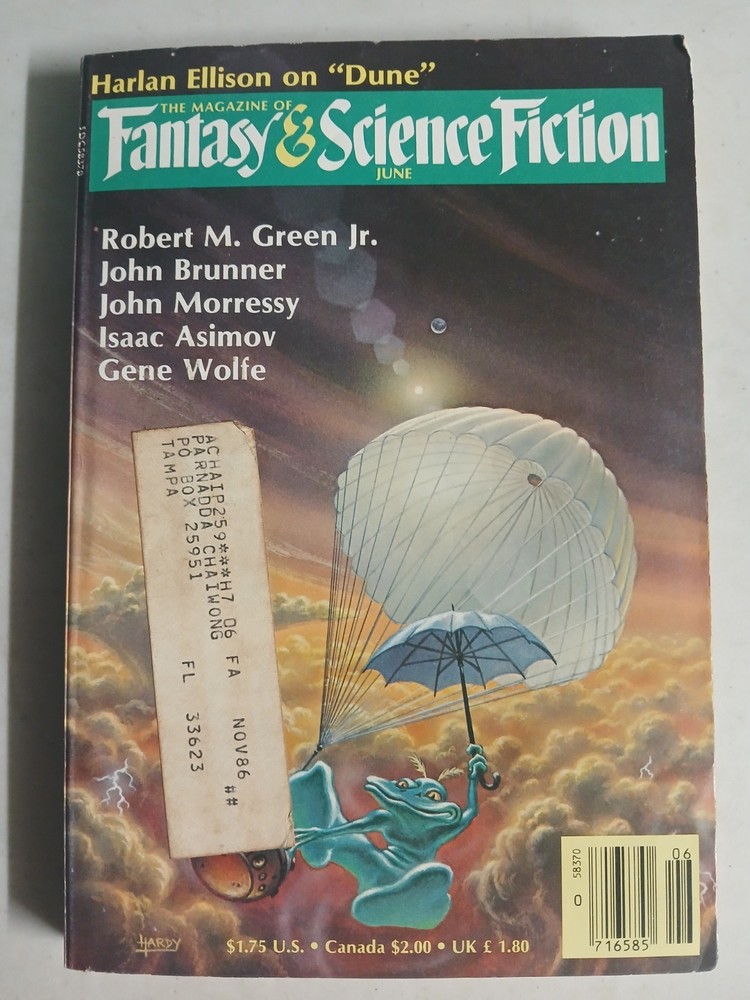 Fantasy & Science Fiction-- June 1985 Vol 68 No 6---good