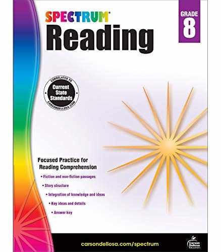 Spectrum Reading Comprehension Grade 8, - Paperback, by Spectrum - Very Good o
