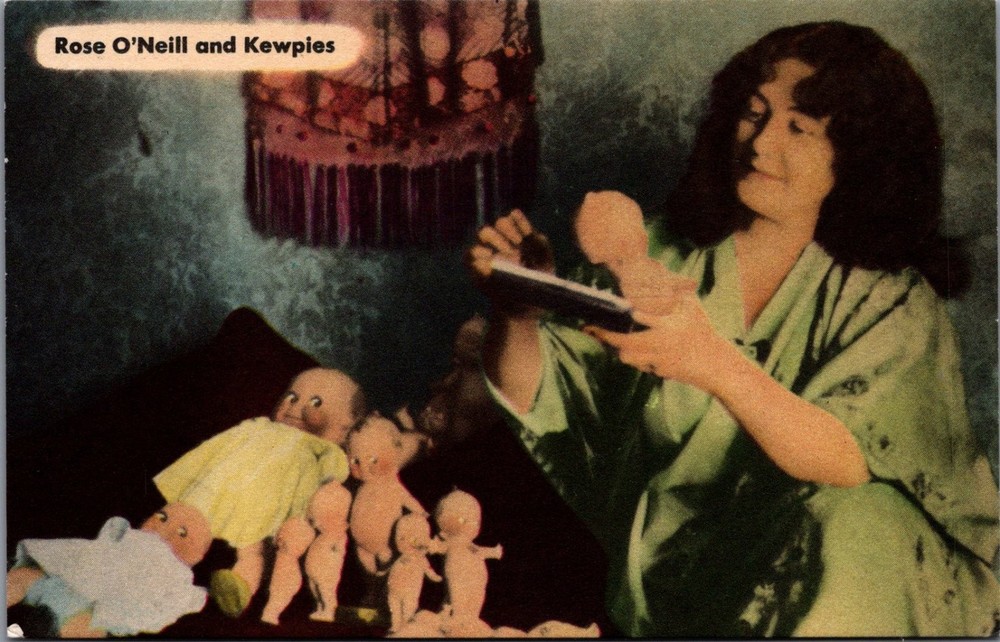 Rose O'Neill & Kewpies Postcard - Ozarks Artist, Kewpie Doll Creator