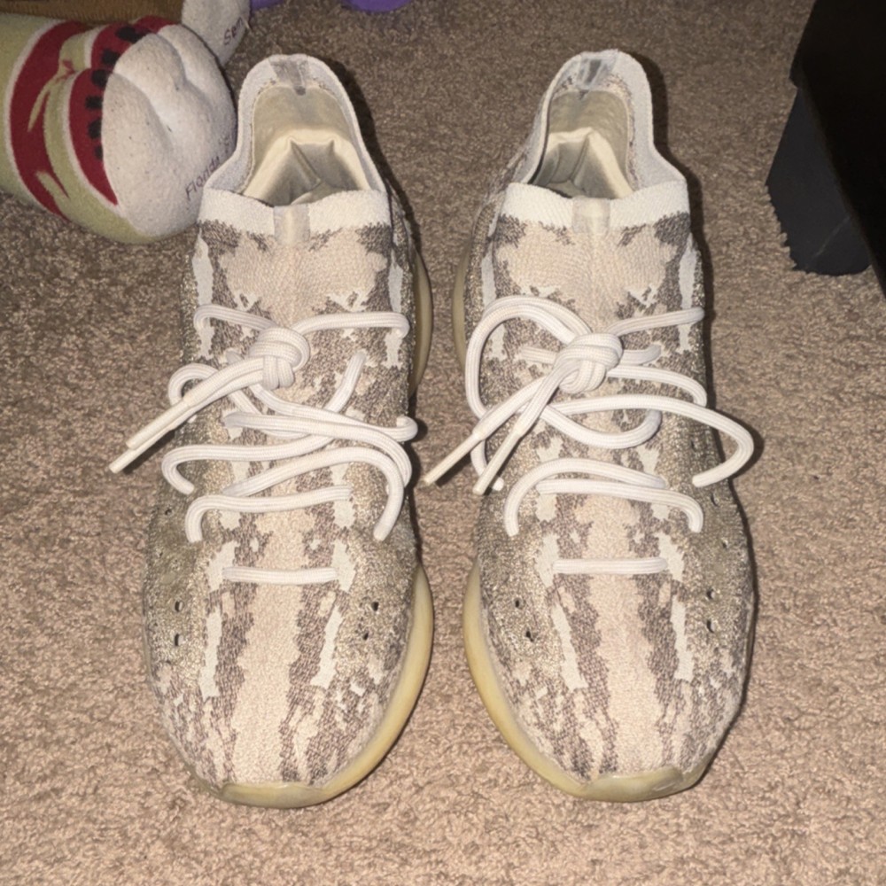 adidas Yeezy Boost 380 Beige Gray Camouflage Primeknit Men's Sneaker Low Top