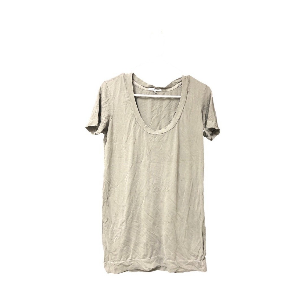 Standard James Perse womens size 2 shirt grey scoop neck