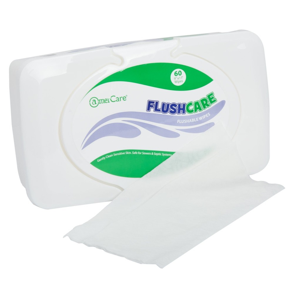 AmerCare 9 Inch x 11 Inch Spunlace Personal Care Wipes, Case of 540 wipes