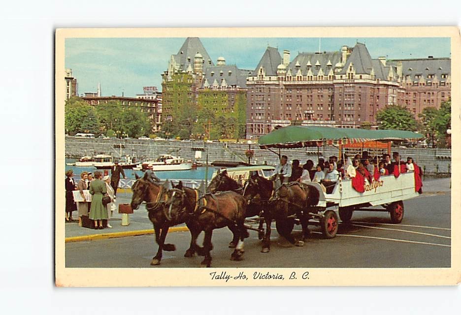 Postcard Tally-Ho Victoria British Columbia Canada North America