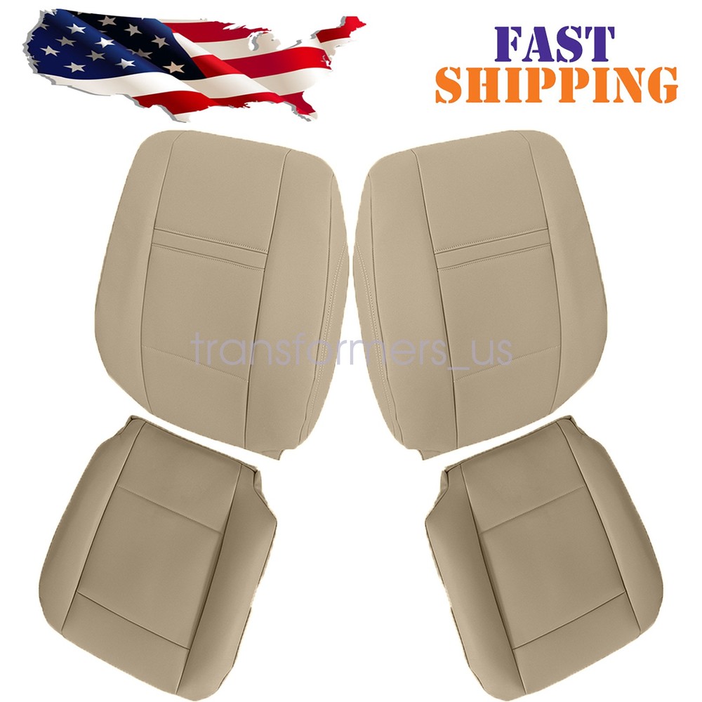For 2007-2013 BMW E70 X5 Driver/Passenger Bottom Top Leather Seat Cover Tan NEW
