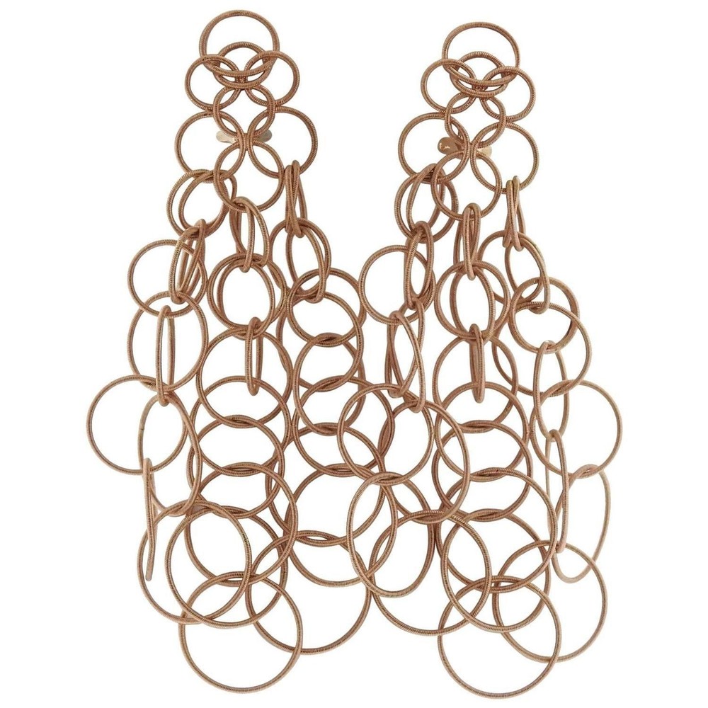 Buccellati Hawaii Long Gold Pendant Earrings
