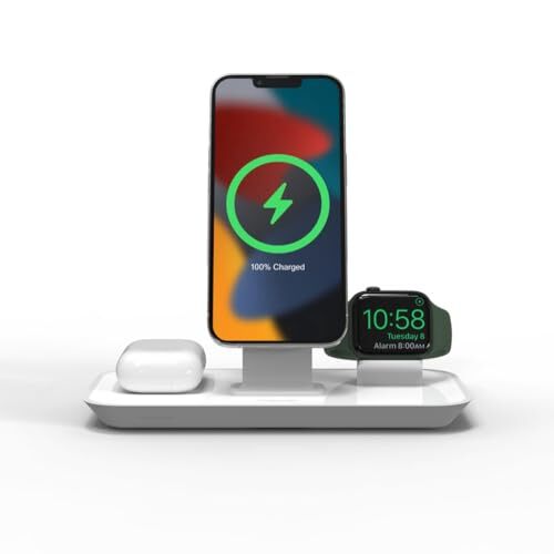 3-in-1 Stand for MagSafe Charger - Simultaneous Charging for iPhone, Apple