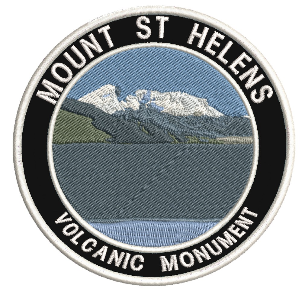 Mount St. Helens Monument Patch Embroidered iron-on Applique Travel Souvenir