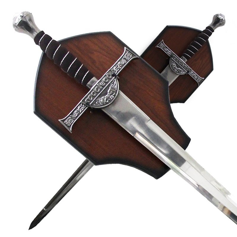 Highlander Connor MacLeod Sword Movie Replica Red Velvet Grip w/Display