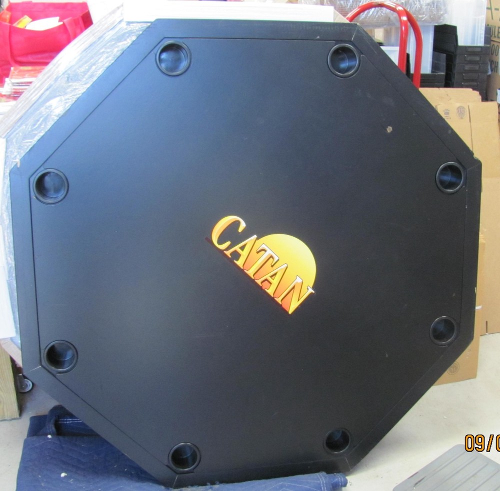 Black CATAN Folding Table used