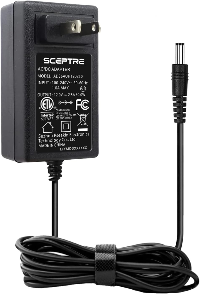 Kado AC/DC Adapter 12V-2.5A 30W Power Cord Genuine Parts Made for Sceptre Monito