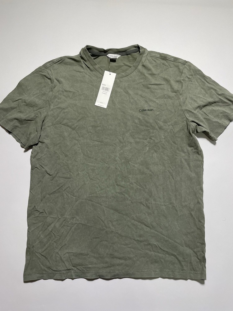 Calvin Klein Men’s T-Shirt Size Medium Short Sleeve Green