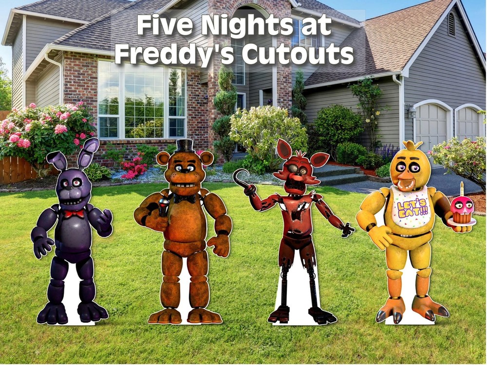 Five nights at freddy’s cutouts | fnaf birthday party decorations | freddy