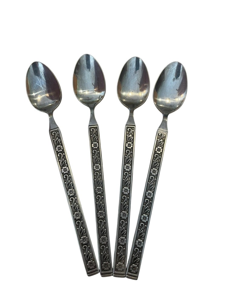 Gold Standard Night Blossom Stainless Steel Table Spoon Set Of 4