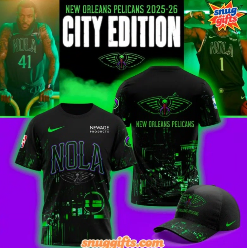 New Orleans Pelican 2025-26 City Edition 3D T-Shirt