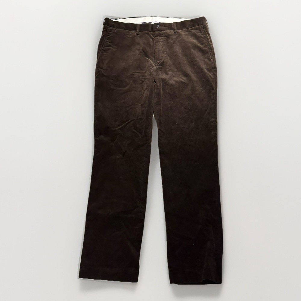 Vintage Polo Ralph Lauren Pants Mens 36x34 Dark Brown Corduroy Classic 90s