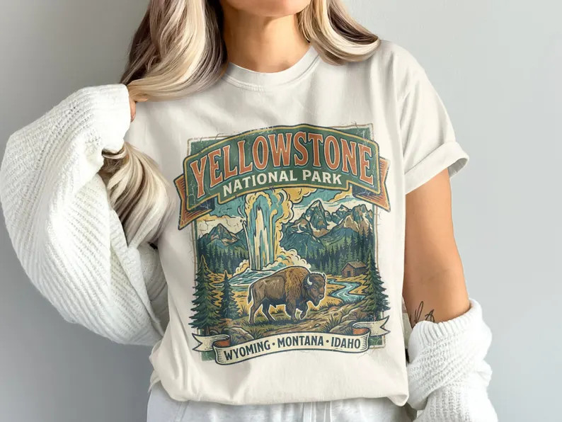 Vintage Yellowstone National Park Comfort Tee