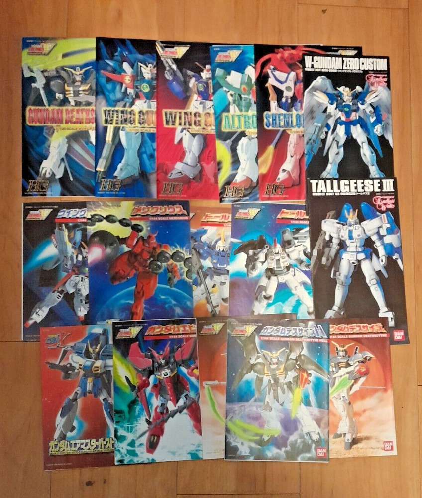 Gundam Wing Model Kit Manuals Lot