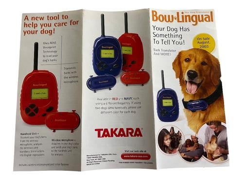 Takara Bowlingual 2003 Retailer Press Release for Stores- MINT, VERY RARE 11z