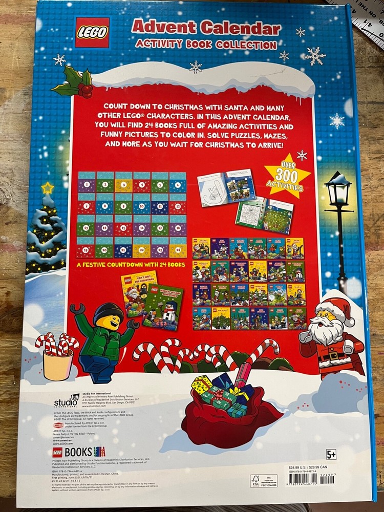 NEW Lego Advent Calendar Activity Book Collection Festive Countdown Christmas