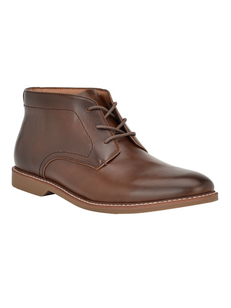 Tommy Hilfiger Mens Brown Chukka Boots with Block Heel Size 13 M
