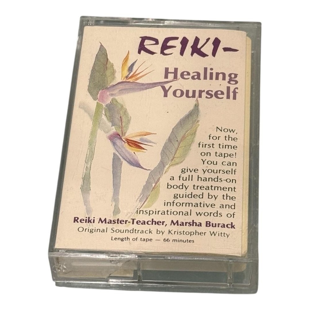 Vintage 1990 Reiki Healing Yourself Cassette Tape Marsha Burack RSH 101 Guided