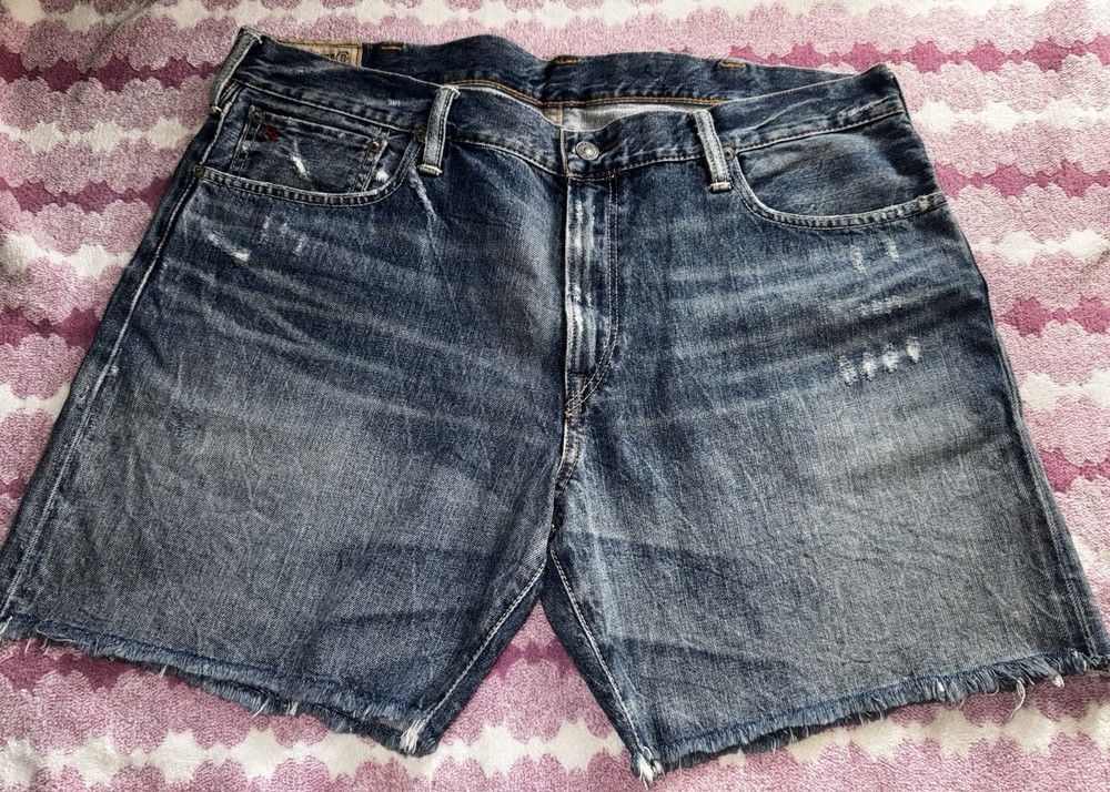 Men’s Ralph Lauren Varick 625 Cutoff Jean Shorts 5 Pocket, Size 38