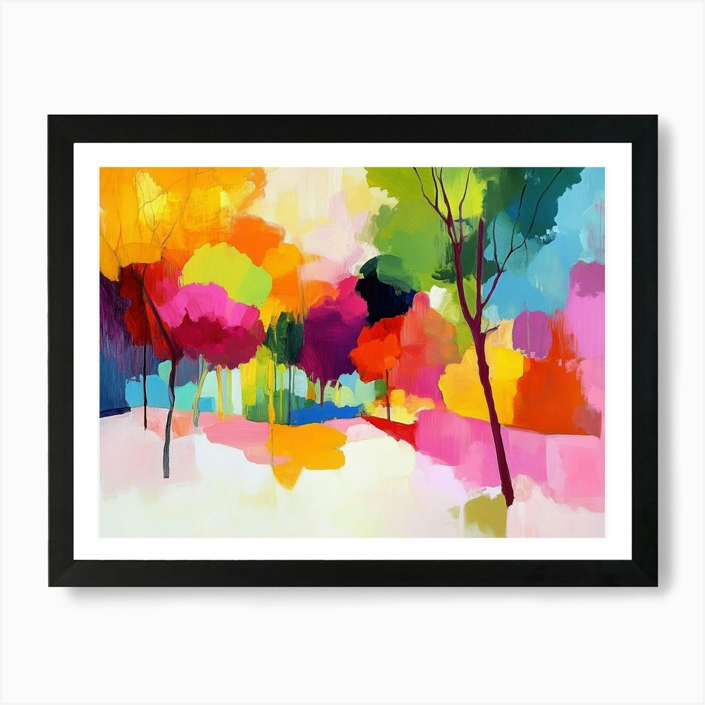 Colorful Trees 10 Art Print Framed Wall Art Poster Canvas Print Picture