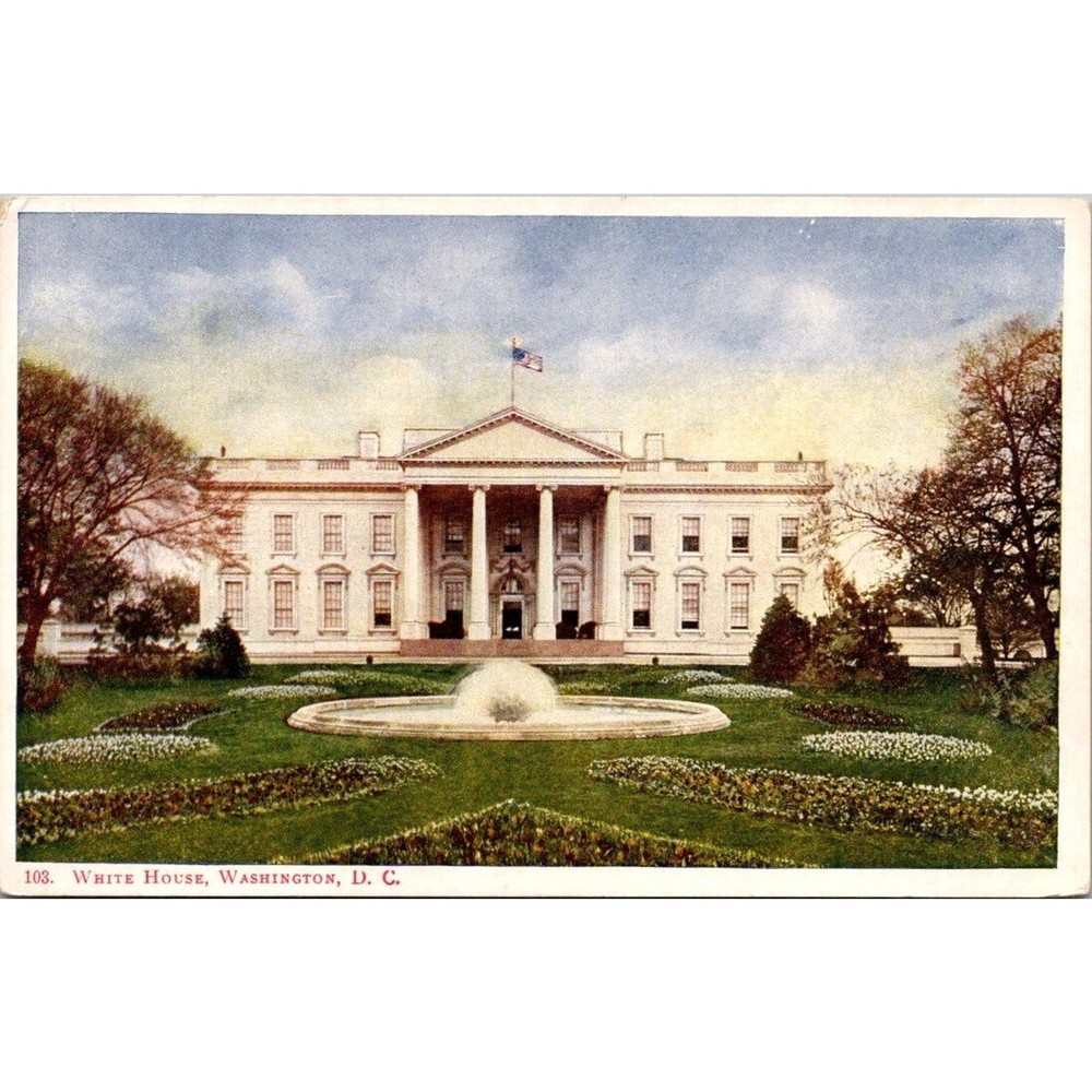 The White House Washington DC Vintage Postcard Unposted Undivided