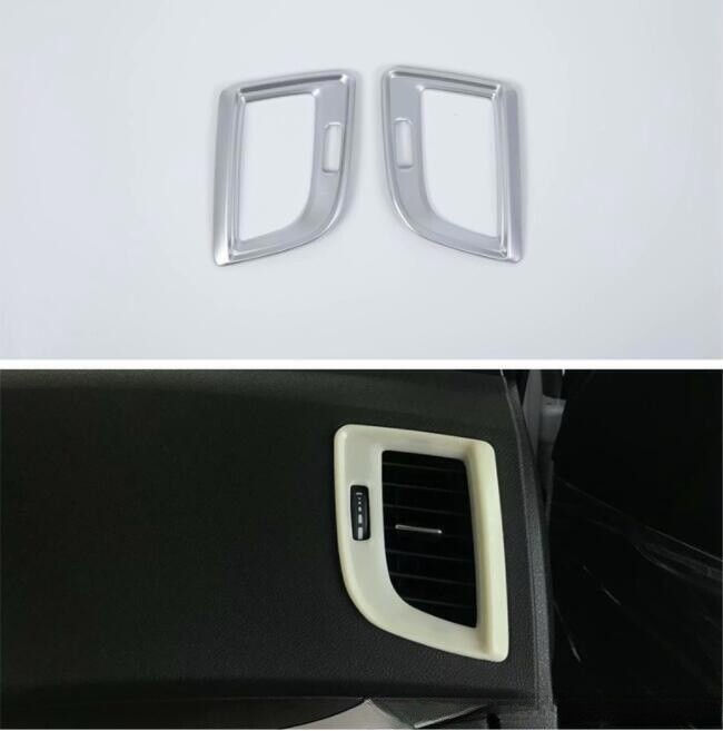 For Acura TLX 2018-2020 ABS Silver Look Interior Side Air Vent Outlet Trim
